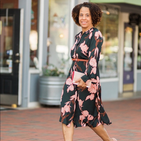 Floral Midi Shirtdress
